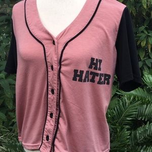 Rue 21 Hi hater bye hater button up shirt